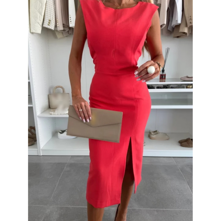 FAYLORA™ | FlowCharm Slit Dress