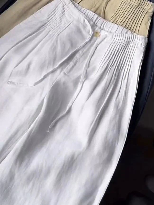 WHITE™ | Linen trousers